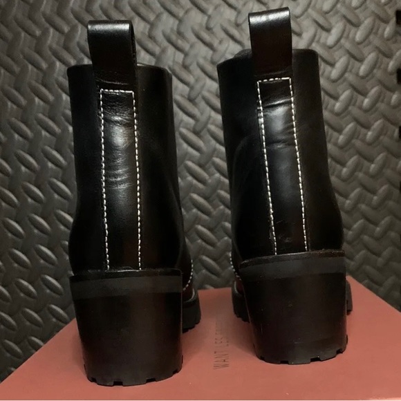 Want Les Essentiels Women's Leather Boots, Size 6 (EU 36), Black, NEW WITH BOX! - Picture 6 of 13